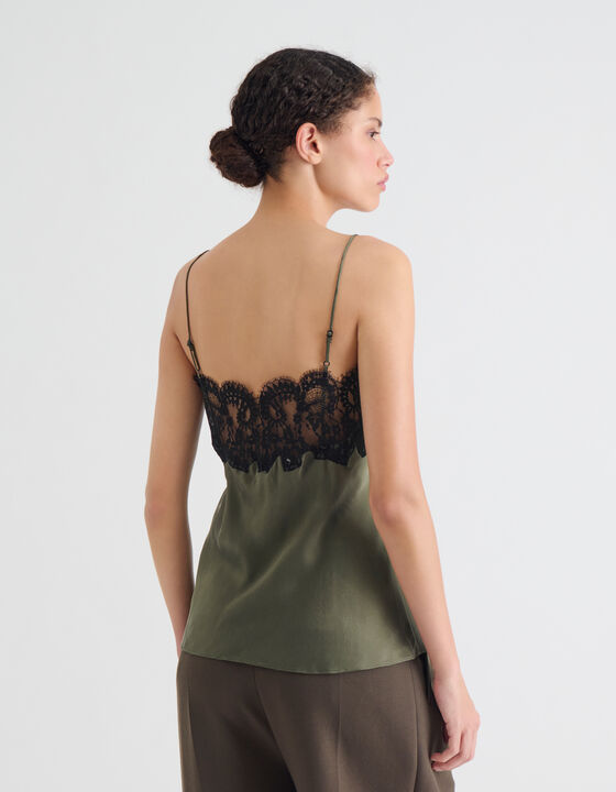SILK AND LACE CAMISOLE