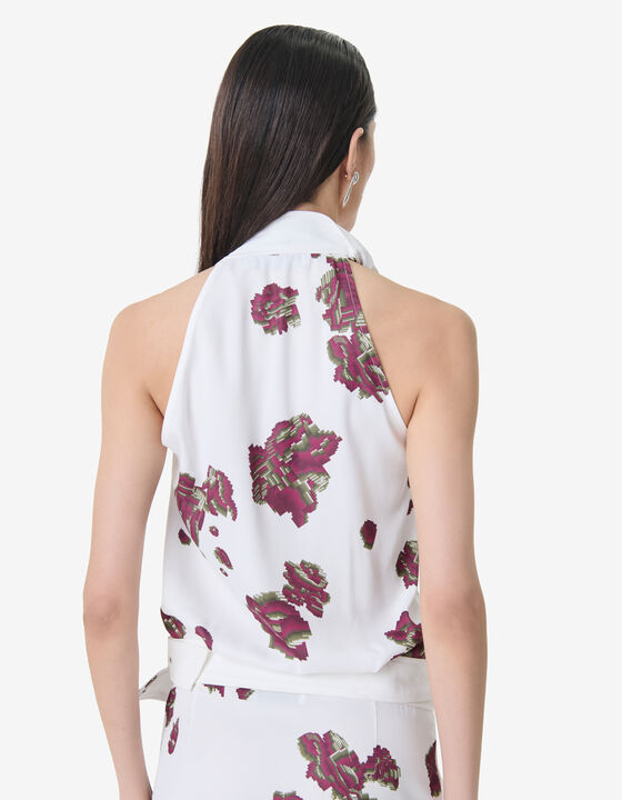 SLEEVELESS PRINTED TOP