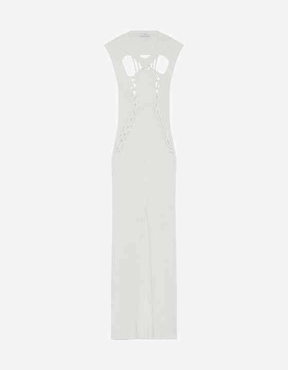 LONG RIBBED DRESS