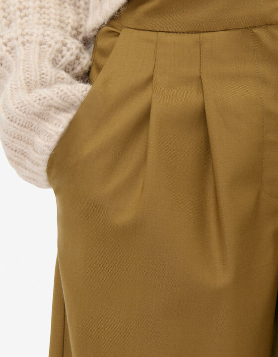 WOOL SUIT TROUSERS