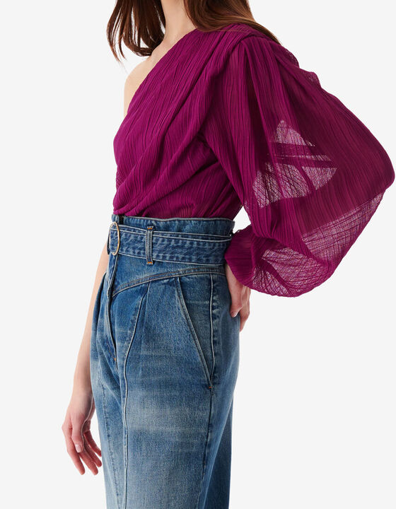 GATHERED ASYMMETRICAL TOP