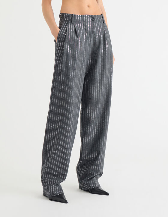 PANTALON DE TAILLEUR &Agrave; SEQUINS