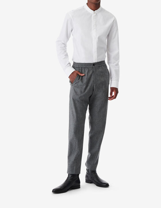 SHIRT WITH BANDEAU COLLAR