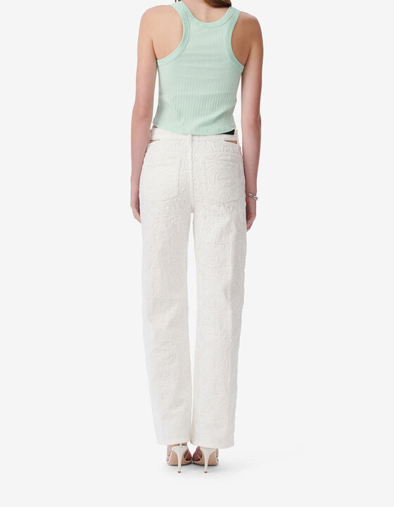 CROPPED RIBBED TANK TOP