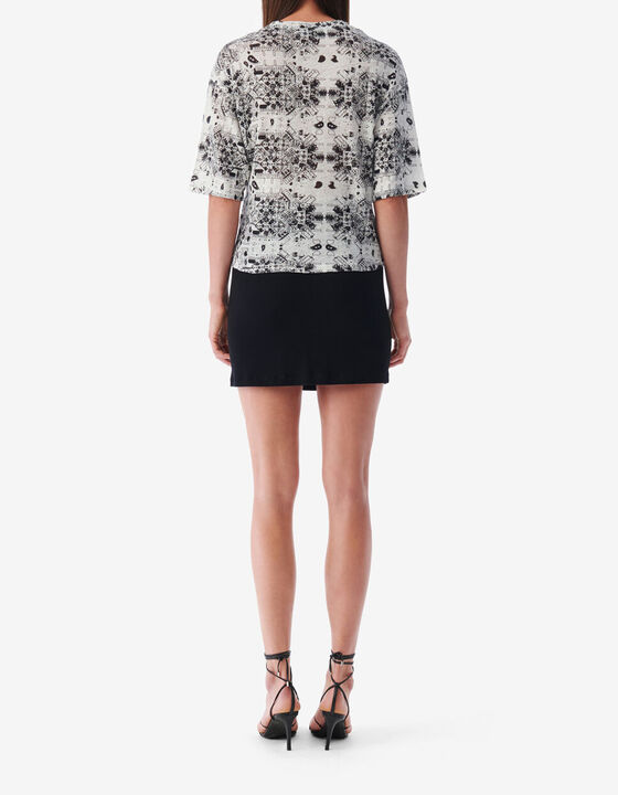 T-SHIRT COL ROND &Agrave; MOTIF