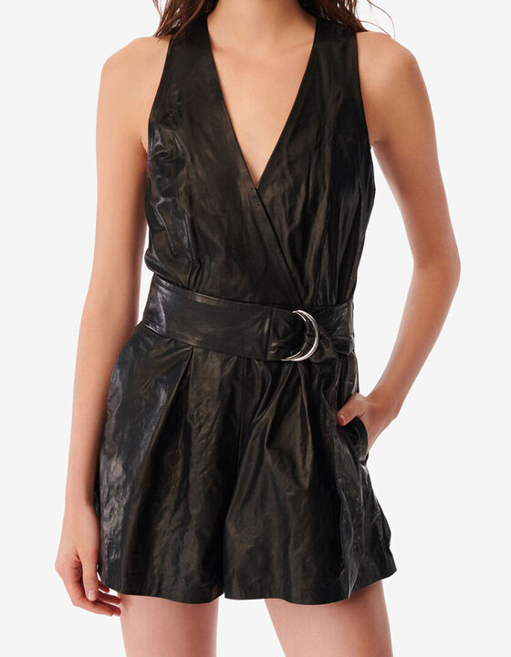 LEATHER PLAYSUIT