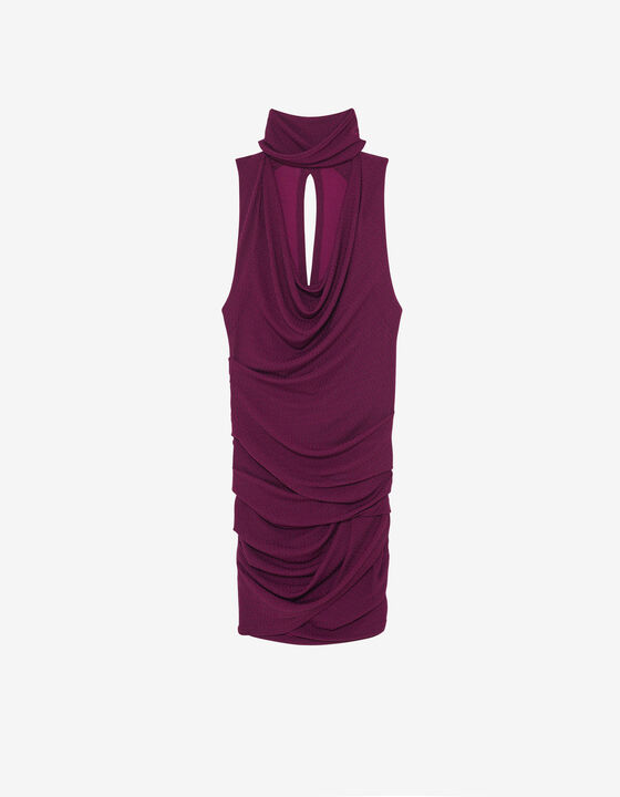 DRAPED MINI DRESS