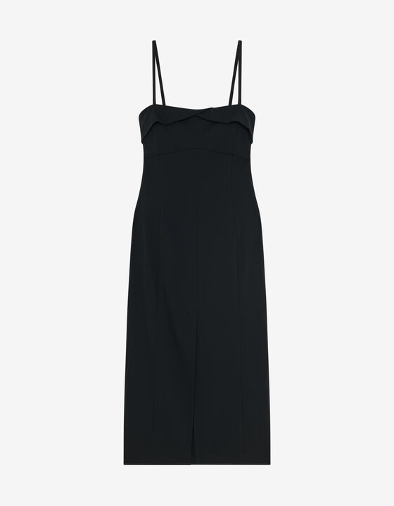 LONG STRAPLESS DRESS
