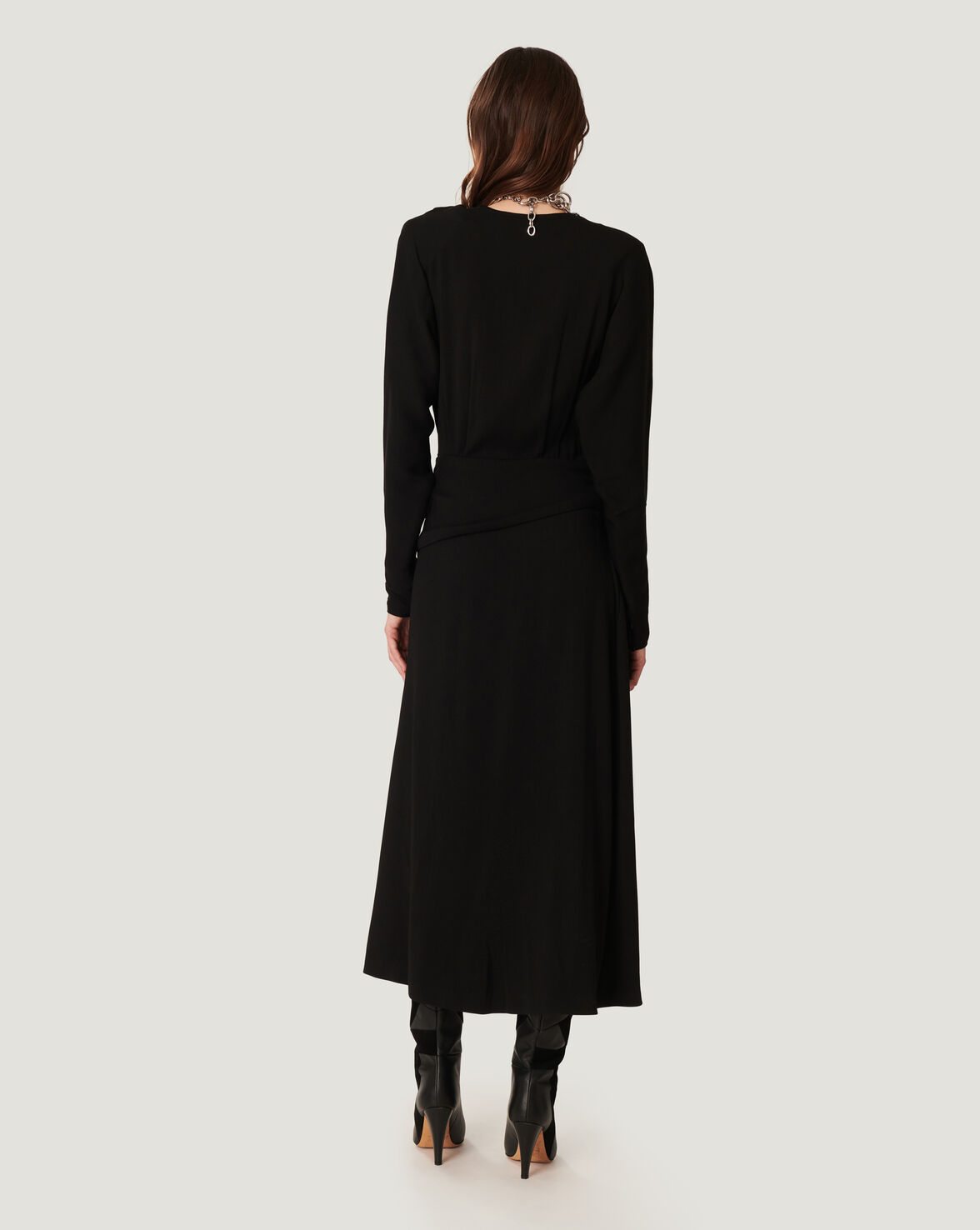 ELMAS DRAPED FULL LENGTH DRESS image number null