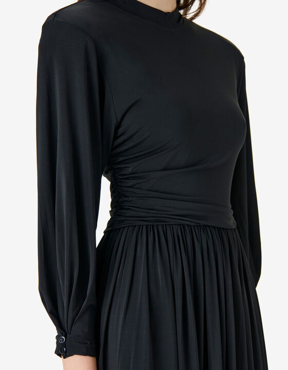 LONG DRAPED DRESS