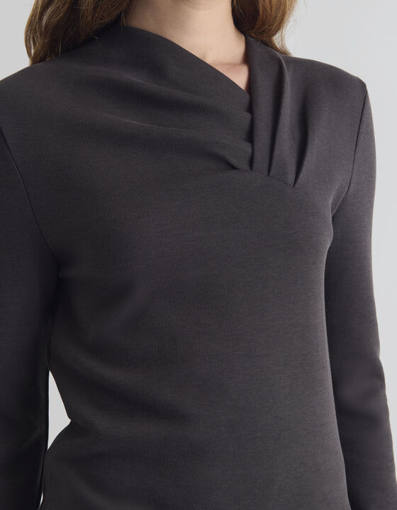 ASYMMETRIC DRAPED TOP