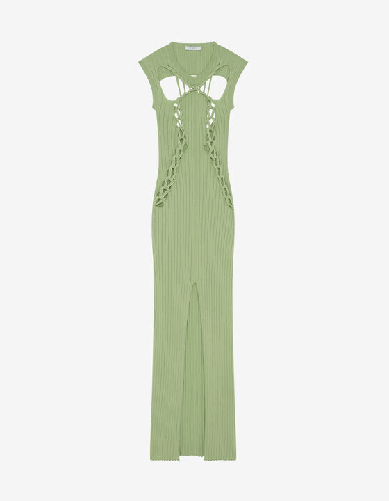 LONG RIBBED DRESS
