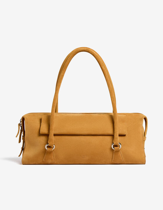 SUEDE BOWLING BAG