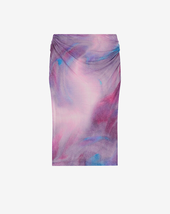 LEONIDE DOTTED SWISS MIDI SKIRT