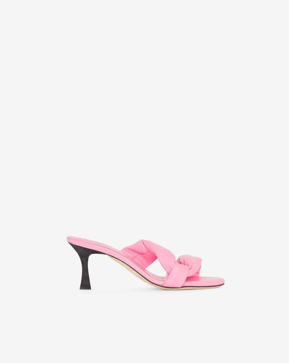 MULES À TALONS EN CUIR DYDLEE DRAPE