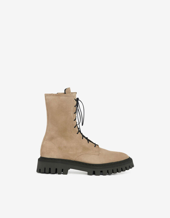 KOSMIC LACE-UP LEATHER BOOTS