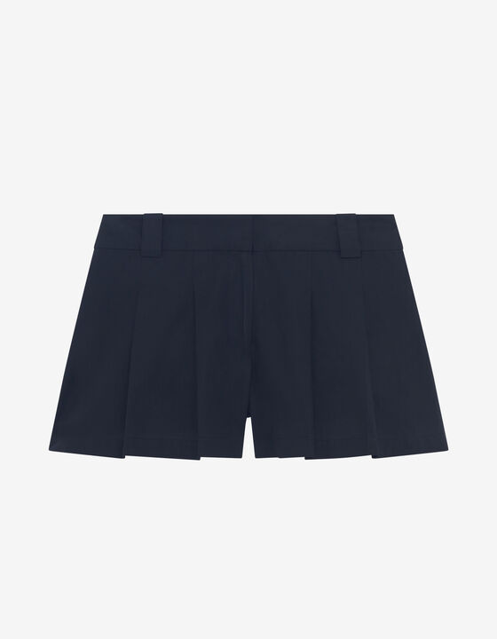 SHORT POPLIN SKIRT