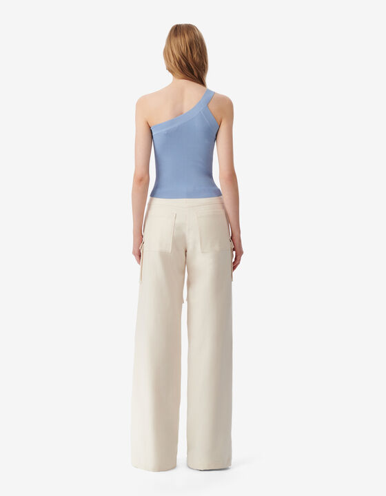 ASYMMETRICAL RIBBED TOP