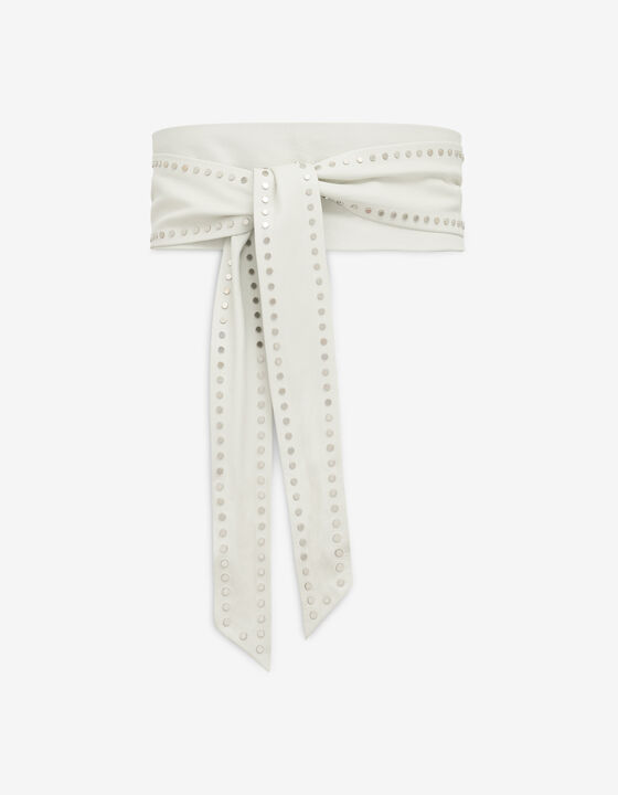 STUDDED LEATHER BELT