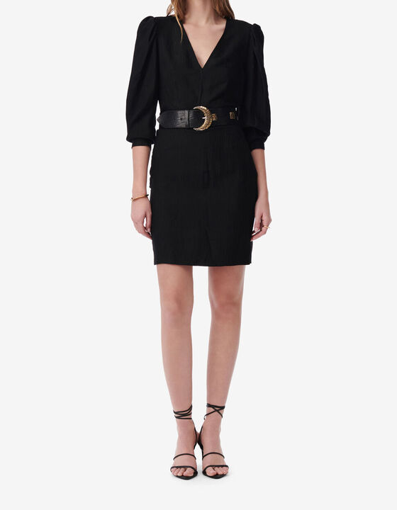 ROBE JACQUARD RAY&Eacute; COL V