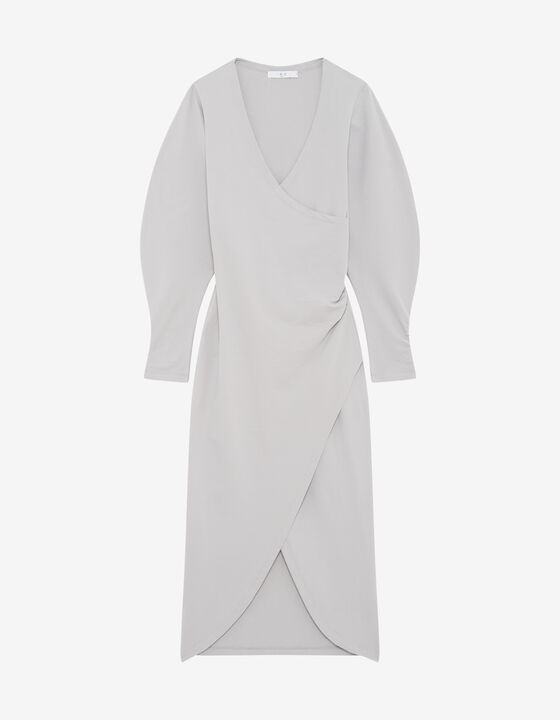WRAPPED MIDI DRESS