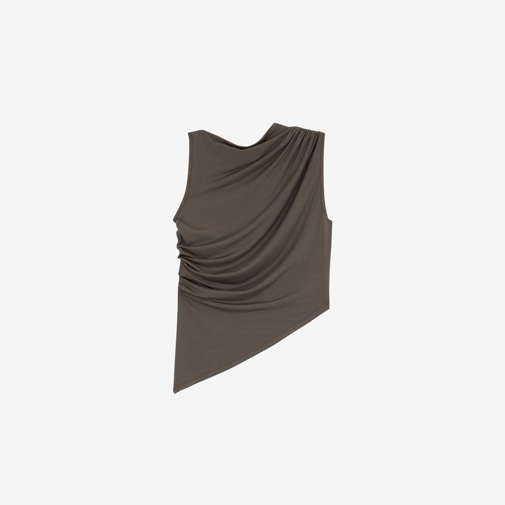 トップス iro ZORYA women green asymmetrical draped top | IRO