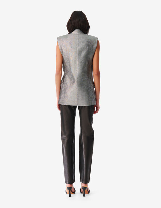 SLEEVELESS SUIT JACKET