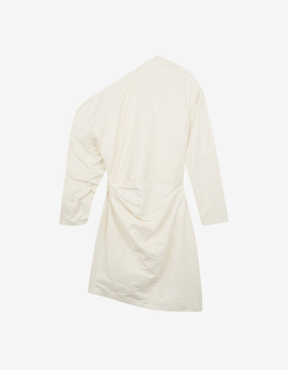 ASYMMETRIC LEATHER DRESS