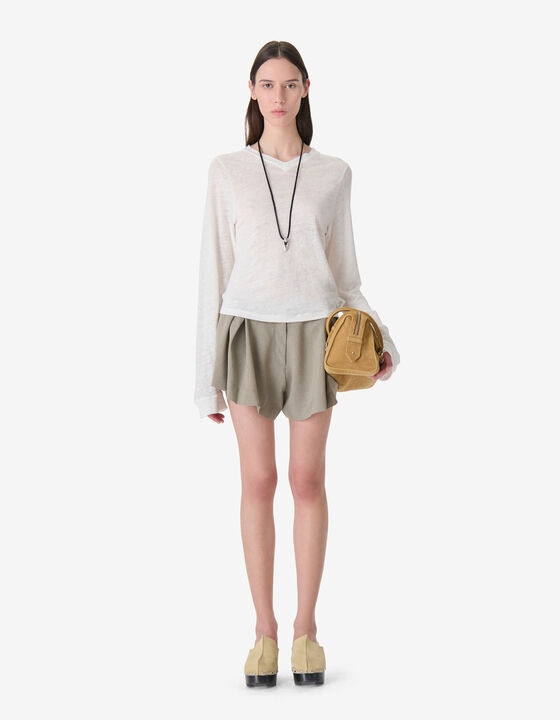 SHORT PLEATED SHORTS