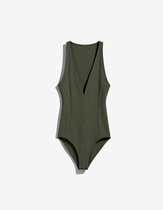 DEEP V-NECK BODYSUIT