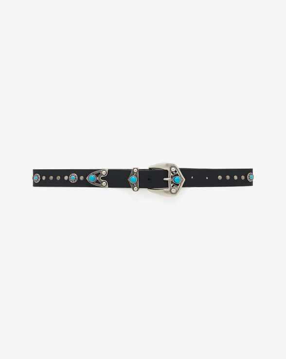 POLLY STUDDED LEATHER BELT