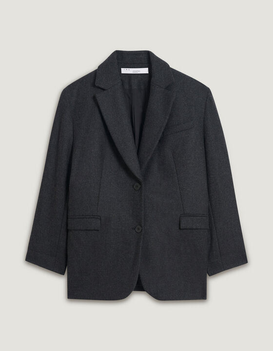 OIZO OVERSIZED WOOL BLAZER JACKET