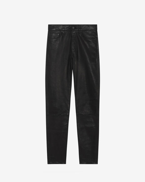 KARLO SLIM-FIT LEATHER PANTS