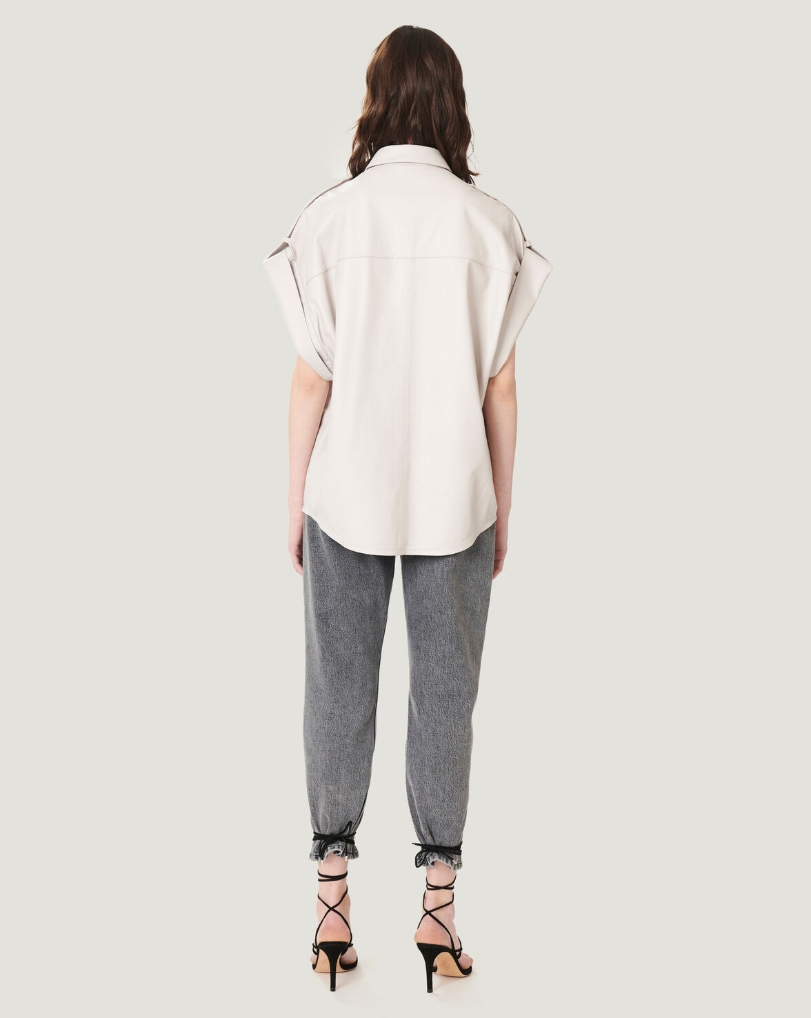 KENDO OVERSIZED LEATHER SHIRT image number null