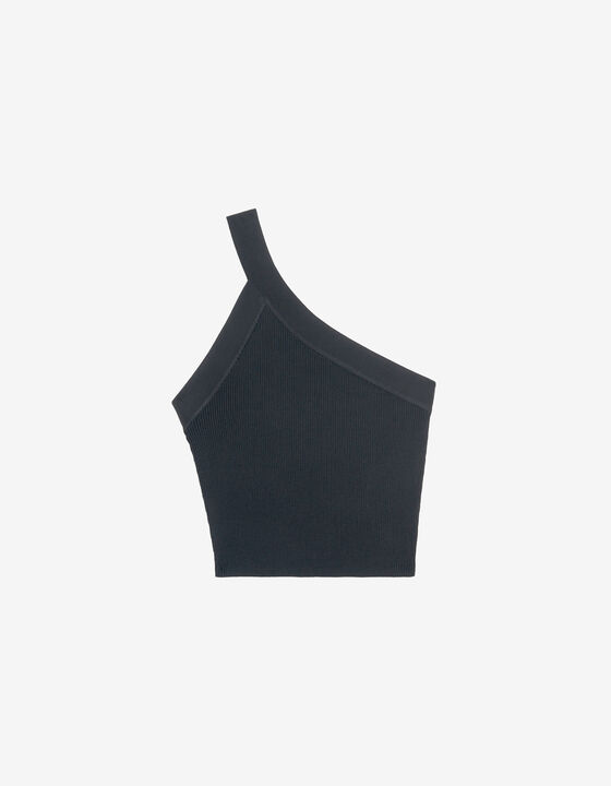 ASYMMETRICAL RIBBED TOP