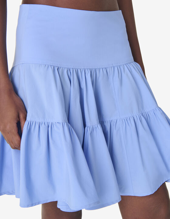 SHORT RUFFLED SKIRT