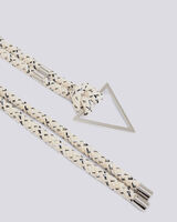 DOBLA TRIANGULAR BUCKLE WOVEN ROPE BELT  image number null