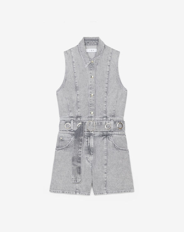 IVALI DENIM PLAYSUIT