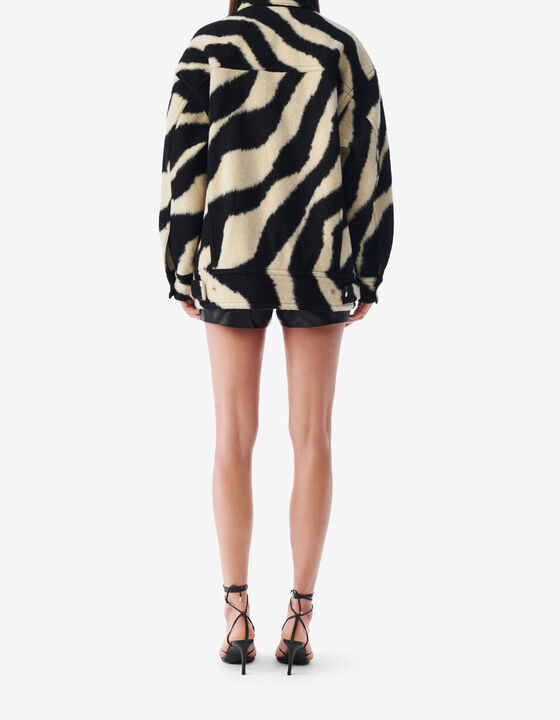 LONG ZEBRA PATTERN JACKET