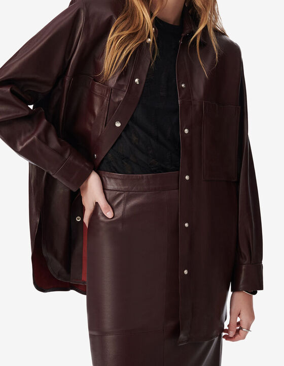 LEATHER OVERSHIRT