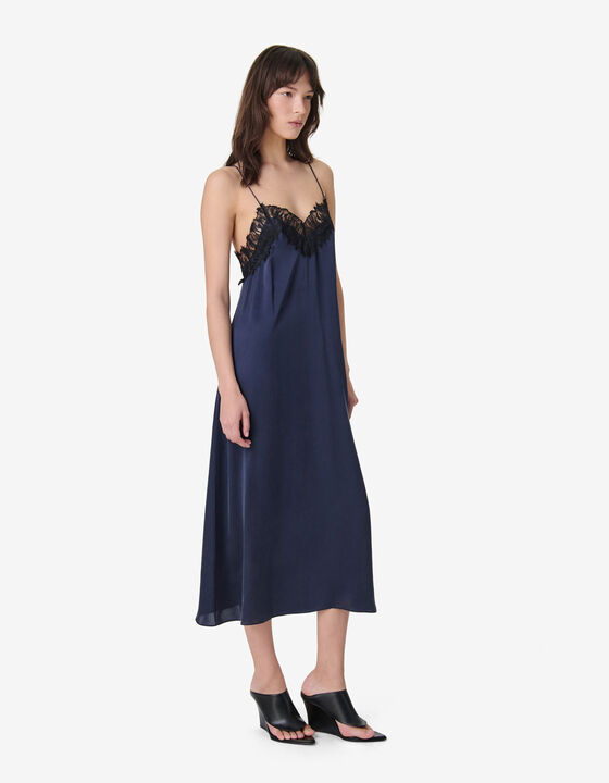 LONG SILK DRESS