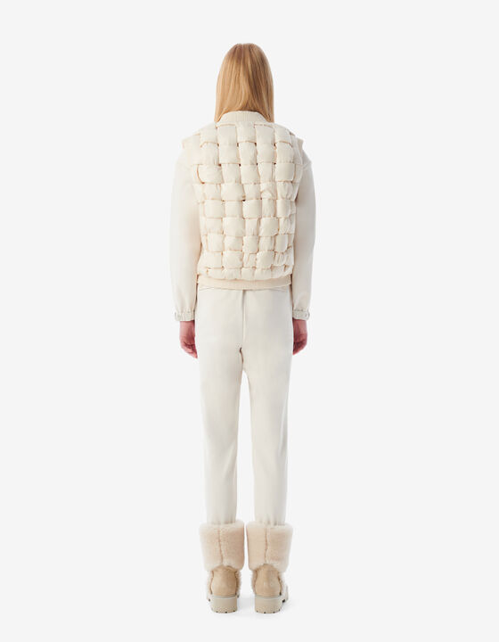 SHINY SLEEVELESS DOWN JACKET