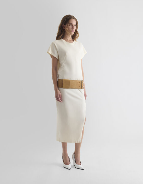 SLIT T-SHIRT DRESS