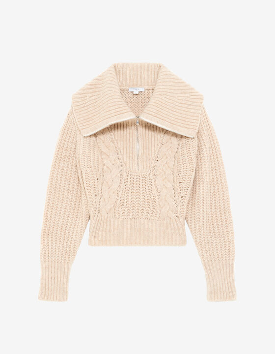 TRUCKER-NECK PULLOVER