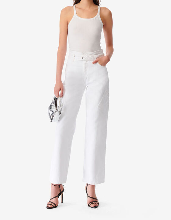 FLARED HIGH-RISE JEANS