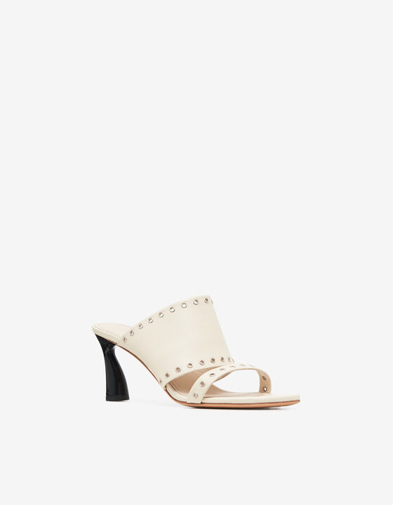 HEELS MULES WITH EYELET