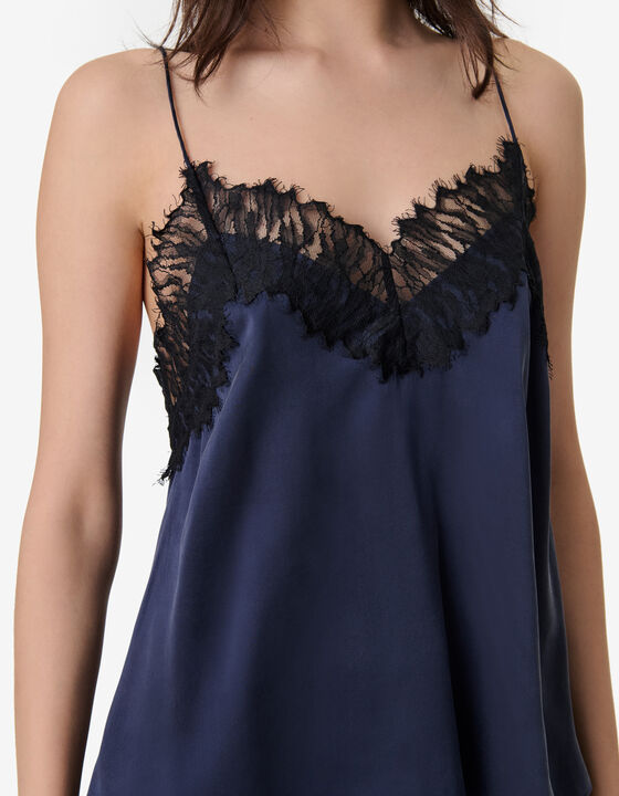 SILK AND LACE CAMISOLE