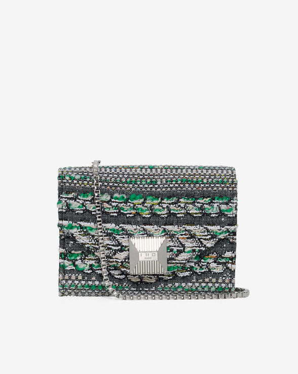 HORU PHONE TWEED BAG WITH CHAIN