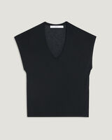 POLY PLUNGING V NECK TANK TOP  image number null