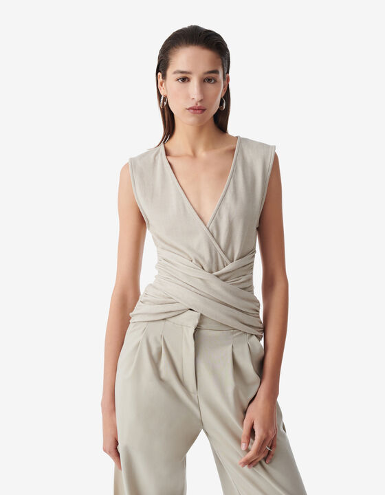 TOP DRAP&Eacute; LUREX